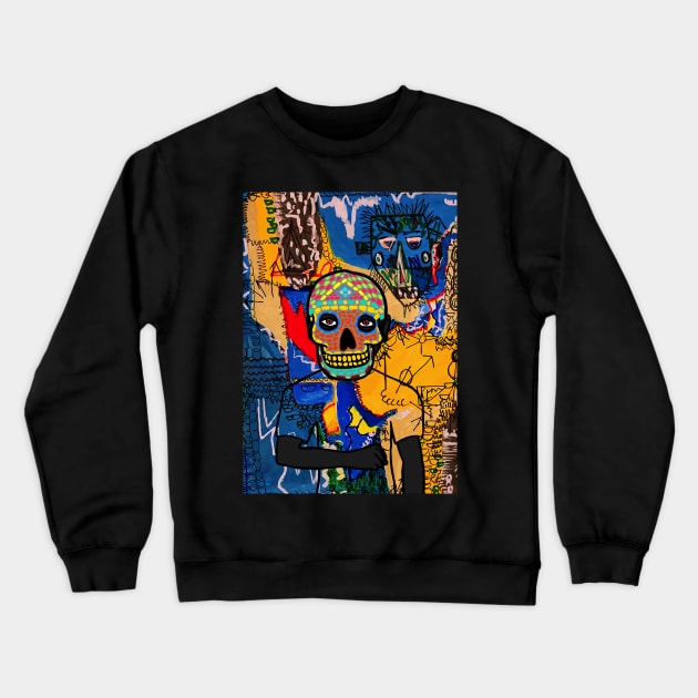 Explore NFT Character - MaleMask Street Art with Mexican Eyes on TeePublic Crewneck Sweatshirt by Hashed Art